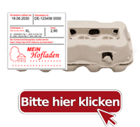 Etiketten für Eierschachteln / Verkaufsverpackungen
