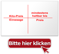 Grundpreisauszeichnung für Bäcker