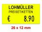 Preview: Preisetiketten 26x12 mm Leuchtfarben mit Firmenschriftzug Rechteck Preview: Preisetiketten 26x12 mm Leuchtfarben mit Firmenschriftzug Rechteck