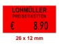 Preview: Preisetiketten 26x12 mm Leuchtfarben mit Firmenschriftzug Rechteck Preview: Preisetiketten 26x12 mm Leuchtfarben mit Firmenschriftzug Rechteck