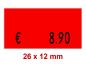 Preview: Preisetiketten 26×12 mm Leuchtfarben - Rechteck Preview: Preisetiketten 26×12 mm Leuchtfarben - Rechteck