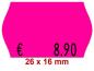 Preview: Etiketten, Größe 26 × 16 mm: Form rechteckig oder Randwölbung, in Standard- und Leuchtfarben