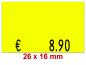 Preview: Preisetiketten 26 × 16 mm, Standardfarben, Leuchtfarben, – Rechteck Preview: Preisetiketten 26 × 16 mm, Standardfarben, Leuchtfarben, – Rechteck