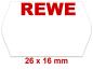 Preview: Preisetiketten 26x16 mm-Standardfarbe, mit Firmenschriftzug, Rechteck