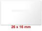 Preview: Etiketten 26x16 mm weiß Rechteck