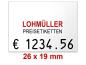 Preview: Preisetiketten 26x19 Firmenschriftzug