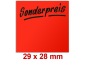 Preview: Preisetiketten mit einem Standardaufdruck, 29 × 28 mm, leuchtrot Preview: Preisetiketten mit einem Standardaufdruck, 29 × 28 mm, leuchtrot