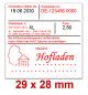 Preview: 29x28 mm Etiketten für Eierschachteln / Verkaufspackungen