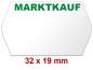 Preview: MARKTKAUF - Preisetiketten 32x19mm