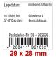 Preview: 29x28 mm Etiketten für Eierschachteln Verkaufsverpackungen, bedruckt mit Ihrem Wunschtext Preview: 29x28 mm Etiketten für Eierschachteln Verkaufsverpackungen, bedruckt mit Ihrem Wunschtext