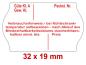Preview: Preisetiketten 32 × 19 mm, weiß, Randwölbung, mit Ihrem Wunschtext