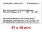 Preview: Preisetiketten 37x19 mm Eierkennzeichnung auf Eierschachteln