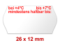 Preview: 26×12 mm Randwölbung Etiketten mit einem MHD - Mindesthaltbarkeit Aufdruck Preview: 26×12 mm Randwölbung Etiketten mit einem MHD - Mindesthaltbarkeit Aufdruck