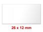 Preview: Preisetiketten 26x12 mm Rechteck