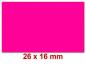 Preview: Preisetiketten 26 × 16 mm, Standardfarben, Leuchtfarben, – Rechteck
