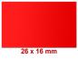 Preview: Preisetiketten 26 × 16 mm, Standardfarben, Leuchtfarben, – Rechteck