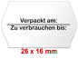 Preview: Preisetiketten 26 × 16 mm mit einem MHD- Standardaufdruck Preview: Preisetiketten 26 × 16 mm mit einem MHD- Standardaufdruck