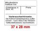 Preview: Eierschachtel-Kennzeichnung Etikettengröße: 37 × 28 mm