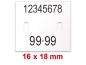 Preview: Preisetiketten 16x18 mm, Rechteck Preview: Preisetiketten 16x18 mm, Rechteck
