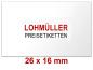 Preview: Preisetiketten 26 × 16 mm, weiß, rechteckig