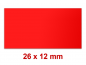 Preview: Preisetiketten 26x12 mm farbig Rechteck