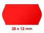 Preview: Preisetiketten 26x12 mm farbig Randwölbung