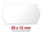 Preview: Preisetiketten 26x12 mm Weiß, Randwölbung