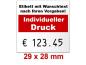 Preview: Preisetiketten 29 × 28 mm.