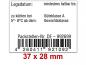 Preview: Preisetiketten 37x28 mm weiß Rechteck für Eierschachteln