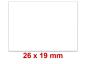 Preview: Klebeetiketten 26x19 mm Preview: Klebeetiketten 26x19 mm
