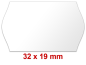 Preview: Outdoor Preisetiketten 32x19 mm, Randwölbung