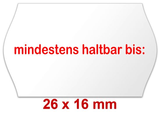 MHD-Etiketten 26×16 mm