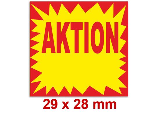 Aktionsetiketten - Sonderpreisetiketten für den Abverkauf von Sonderposten