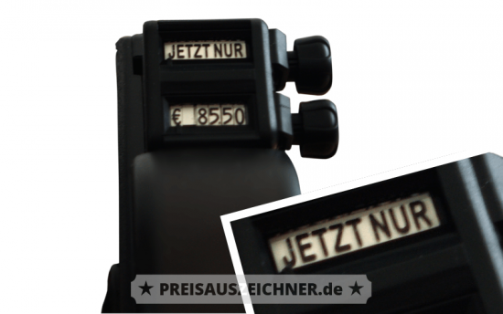 Preisauszeichner - Angebotsauszeichner Blitz Promo 29/28 zweizeilig mit Textbänder