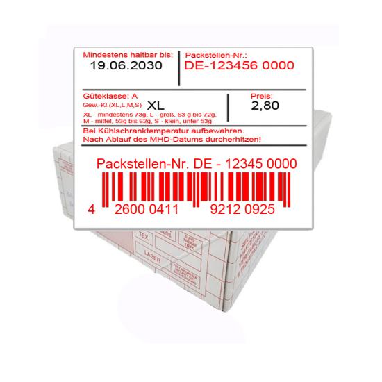 Preisetiketten 37x28 mm weiß Rechteck