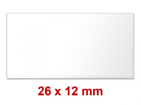 Klebeetiketten 26x12 mm