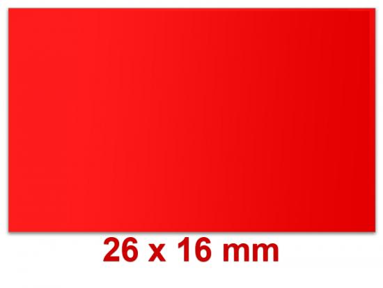 Preisetiketten 26x16 mm farbig, Rechteck