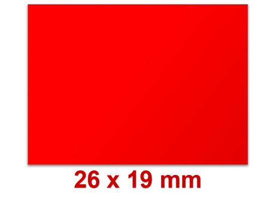 Preisetiketten 26x19 mm farbig Rechteck