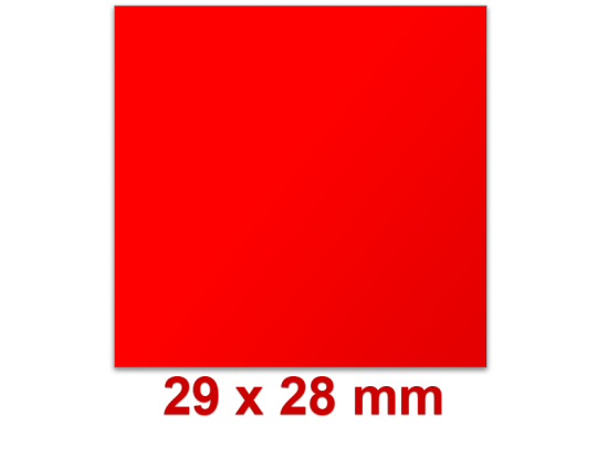 Preisetiketten 29 × 28 mm in Leuchtfarben,