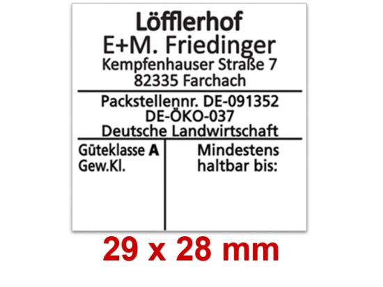 Preisauszeichner Blitz T022 zweizeilig