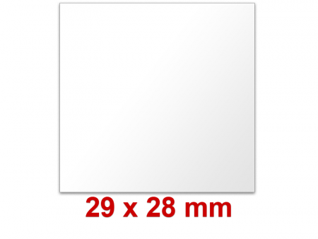 Outdoor Preisetiketten 29x28 mm Weiß Rechteck