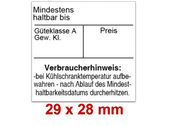 Preisauszeichner Blitz T022 zweizeilig
