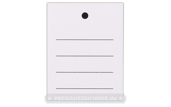 Kartonetiketten 35 × 45 mm einzeln gestanzt, liniert