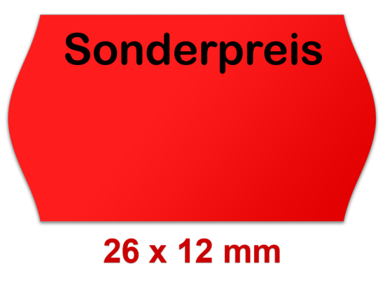Preisetiketten 26x12 mm Sonderpreis