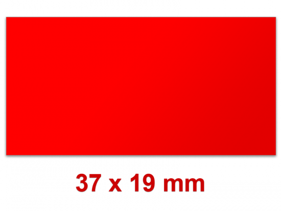 Preisetiketten 37x19 mm farbig Rechteck