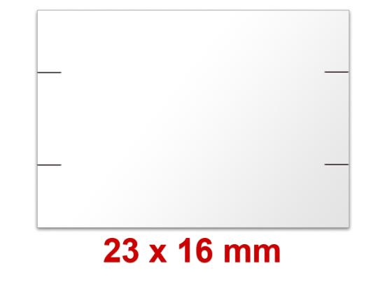 Preisetiketten 23x16 mm weiß Rechteck