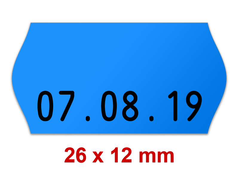 Preisetiketten 26x12mm leuchtgelb permanent Etiketten für Auszeichner gelb 