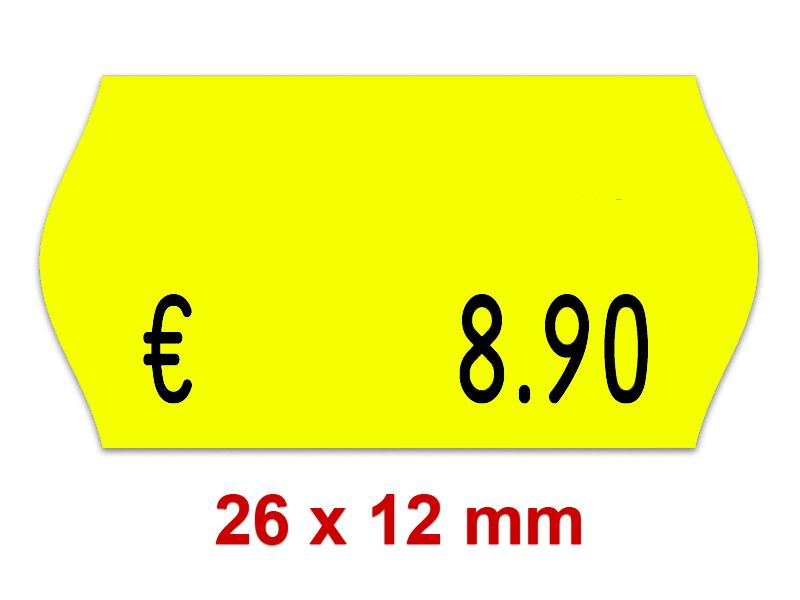 Preisetiketten 26x12 mm Randwölbung | Standardfarben | Leuchtfarben Preisetiketten 26x12 mm Randwölbung | Standardfarben | Leuchtfarben
