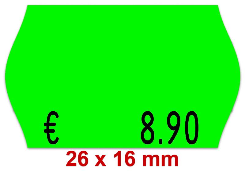 Preisetiketten 26x16 mm Standardfarben - Leuchtfarben - Randwölbung Preisetiketten 26x16 mm Standardfarben - Leuchtfarben - Randwölbung