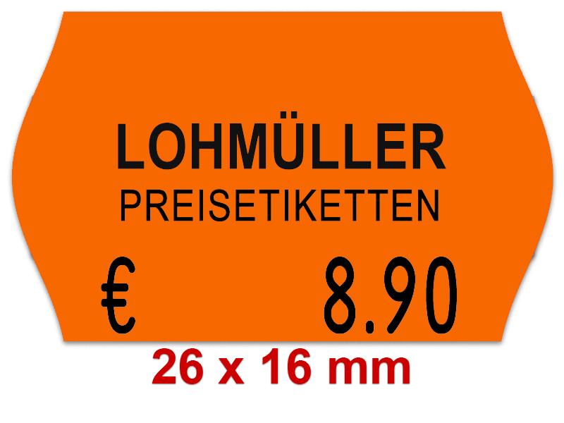 Etiketten 26×16 mm farbig Randwölbung mit Firmenschriftzug Logo oder Wunschtext Etiketten 26×16 mm farbig Randwölbung mit Firmenschriftzug Logo oder Wunschtext